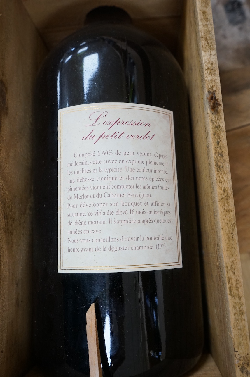 Three bottles of wine comprising; Clerc Milon Pauillac 1998, Chateau Cissac 2008 Magnum and Chateau Tour de Gilet Bordeaux Superieur 2000 Jeraboam all O.W.C. Condition - good, from a local private cellar